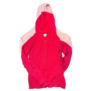 BUNDLE Long Sleeve Zip Up Knitted Sweaters